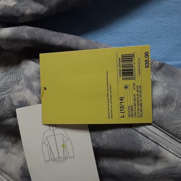 All In Motion grey tones soft-shell sherpa jacket juniors size large 12-14 nwt - Picture 9 of 16